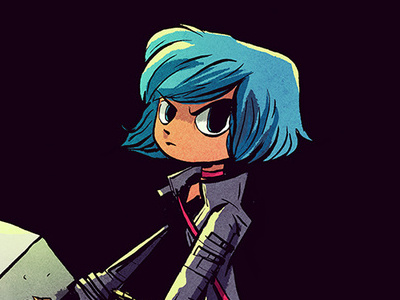 Ramona Flowers character flowers illustration ramona