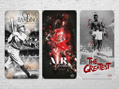 Sport Posters ali babe ruth michael jordan poster sports