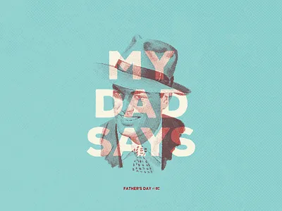 Father's Day at Church dad ec experience church fathers day halftone retro series sermon vintage