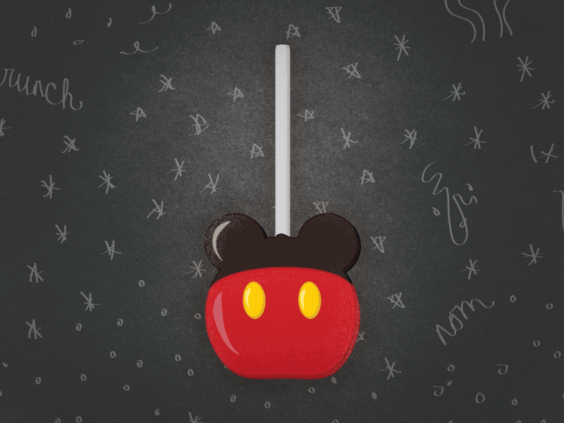 Disney Parks snacks gif apple cookie cupcake disney doddle gif ice cream illustration mickey rice krispie