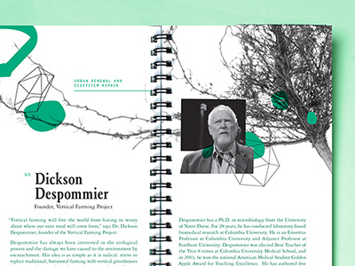 PINC.Sarasota artsy black and white booklet brochure conference garamond green monochromatic nature