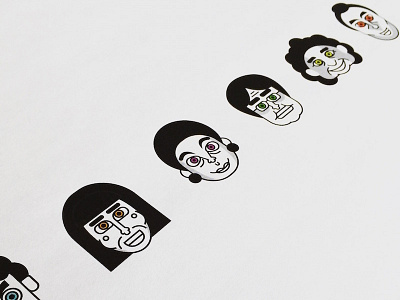 Iconographic Faces david schwartz design eyes faces iconography icons illustration minimal portrait simple vector
