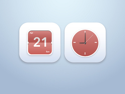 Calendar/Clock graphic design illustration ui