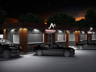AutoMaximum 3d design graphic identity logo naming