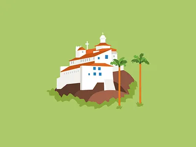 Convento da Penha building convent convento da penha espírito santo illustration inkscape vector