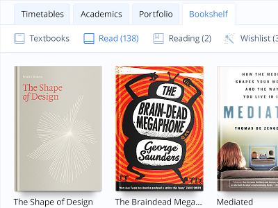 Bookshelf application books bookshelf icons interface ui ux