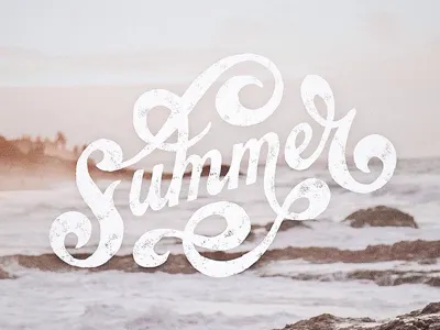 Summer drawing handlettering handmade lettering type typography