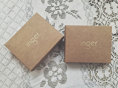 Inger Jewellery Boxes 2014 brand branding fashion identity inger jewellery logo logotype style type