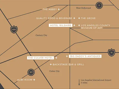 Big Daddy's illustration invitation map