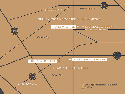 Big Daddy's illustration invitation map