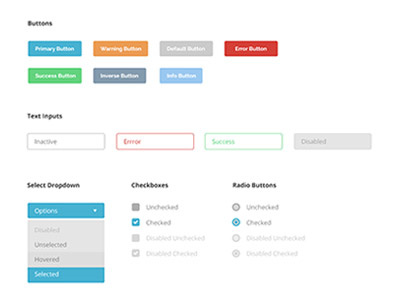 Form Element UI Kit elements flat form modern psd ui kit