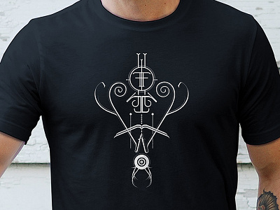 WTF FTW abstract decorative fashion lettering swirls totemic tshirt typography