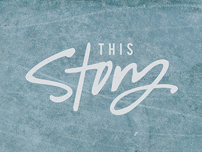 This Story handdrawn logo script type