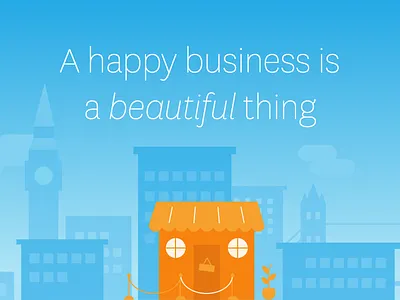 The happiest little business business happy illustration