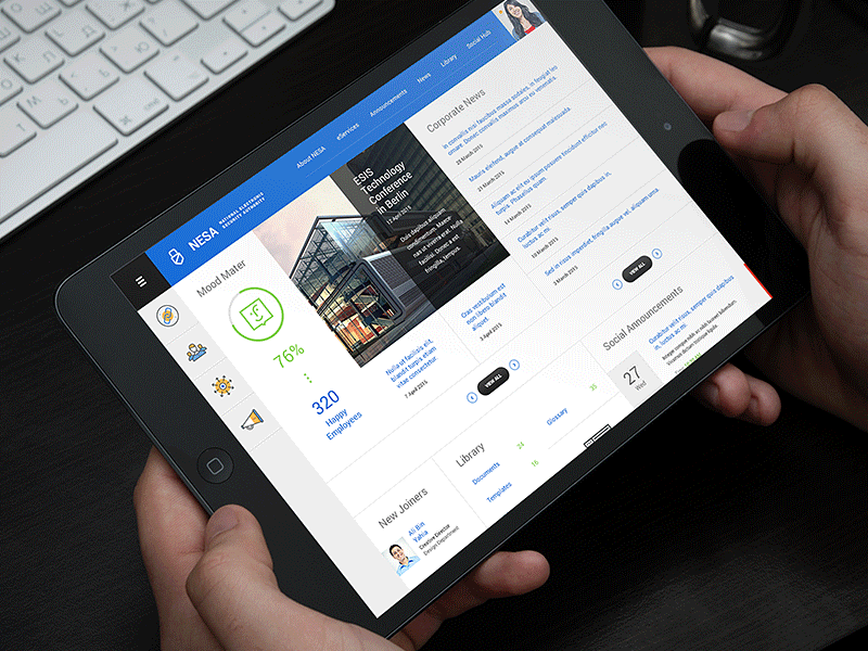 Internal management system app design interface system ui user ux