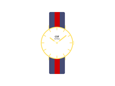 Watch colorful design fancy fashion flat minimal simple watch
