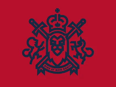 Dieu Et Mon Droit lion unicorn