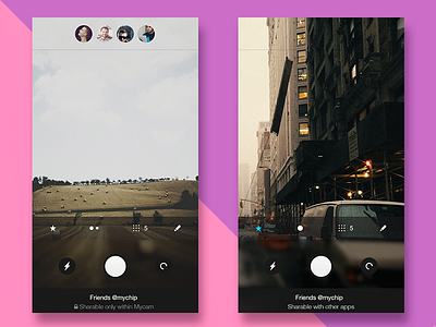 Camera App app cam camera ios photo ui ux