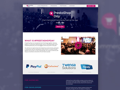 PrestaShop Day art direction illustration photoshop prestashop web design