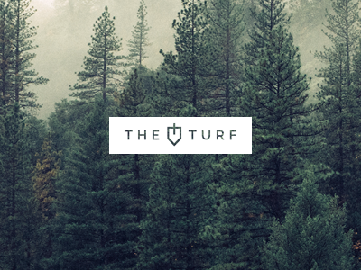 Turf brand identity logo mark