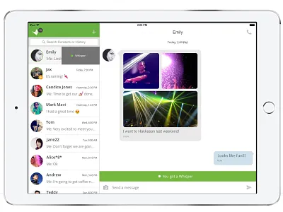 Bleep for iPad bleep chatt ipad p2p whisper