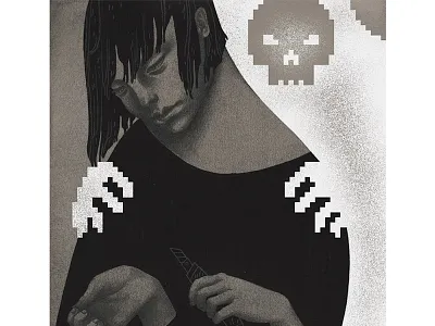 Illustration for Newsweek drawing hands illustration portrait press