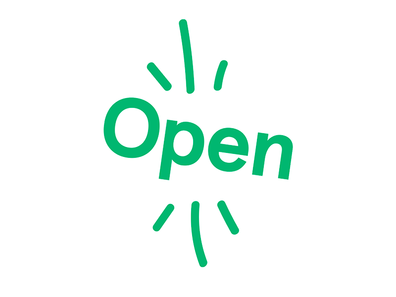 Pop-Up Shop Open Sign brand design gif graphic identity motion open typography