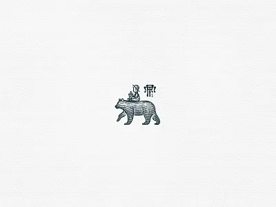 Bear berries child coffee friendship monogram