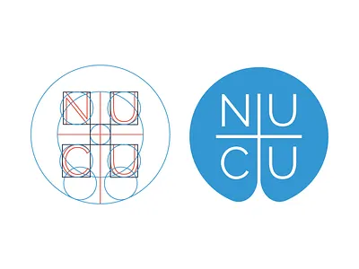 Christian Union Logo christian circle cross golden grid logo mark ratio university