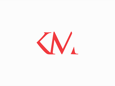 KM fashion identity logo mark monogram symbol typography