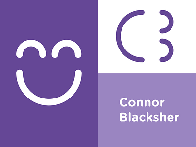 Personal Branding Exploration branding gotham happy initials logo mark monoweight smile