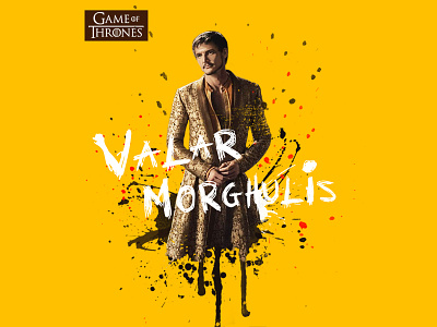 Game of thrones-Oberyn Martell brush illustration yellow
