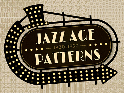 Jazz Age Seamless Patterns for Photoshop and Illustrator deco digital art download patterns seamless patterns vintage