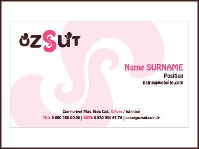 Business Card business card kartvizit süt öz