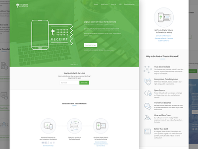 Desktop and Mobile Website for trestor.org bitcoin crypto cryptocurrency currency network trestor ui ux website