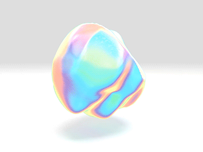 Iridescent Mass 💕 3d blob c4d cinema 4d colours iridescent rainbow yas