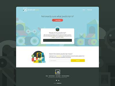 JavaScript.com Launched! javascript site ui web design