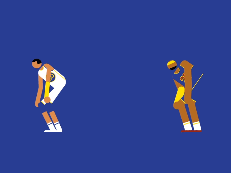 NBA FINALS basketball characters gif hopscotch motion nba