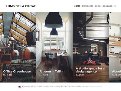 Barcelona cms template theme website