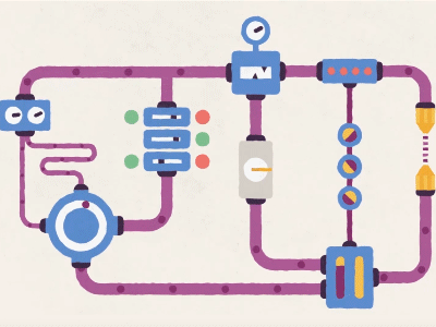 Start the Engine after effects animation element hand icons ignition key machine mechanics