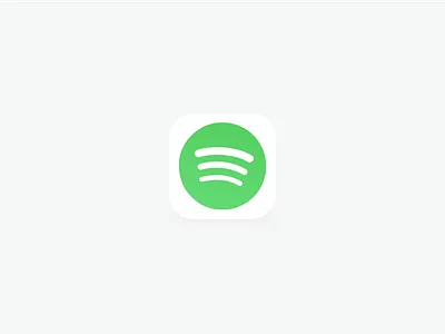 White Spotify iOS Icon green icon ios iteration rebrand spotify