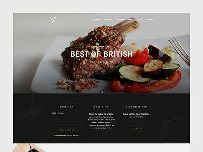 Unused pitch concept. concept design food grid layout pitch restaurant website