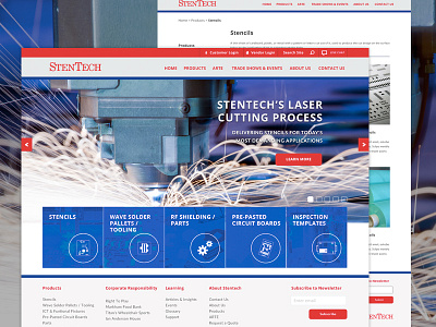 StenTech Redesign design elim solutions hero layout netsuite ui web