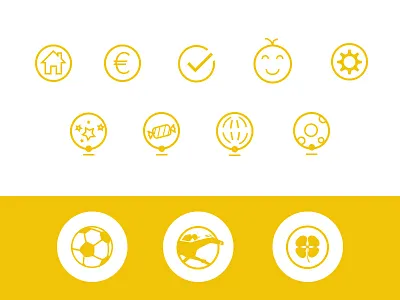 Fun Game Icons ana rebeca perez bubbles button football game icons pictographs set sports