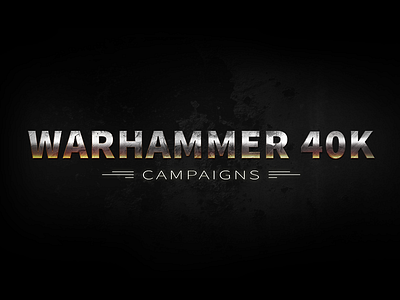 W40kc game logo logotype typography