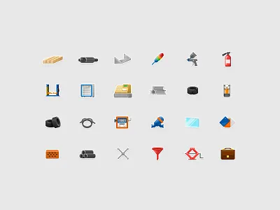 Icons for the chain of filling stations 2d creature game icon icons illustration laslow pack social ui