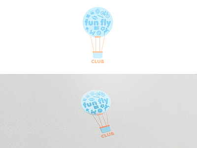 Fun Fly Club balloon fly kids logo