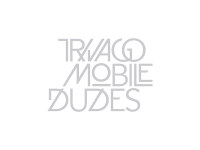 trivago mobile dudes artwork avenir font grey logo type
