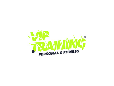 Vip Training Academia branding citrus design green gym health logo logotype mark people personal rgb