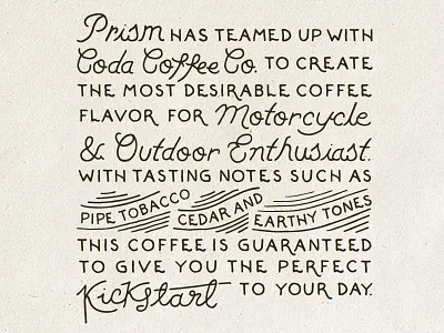 Coffee Bag Type coffee design graphic design hand type motorcycle type